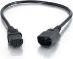 CABLES2GO Power Extension Cord C13 to C14 2m Black