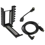 CableMod CM-VPB-HDK-R vertikalus vaizdo plok&scaron;tės tvirtinimas su PCIe x16 riser kabeliu, 1x DisplayPort, 1x HDMI, Mini Tower, juodas
