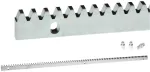 PSG Premium Gear Rack 60.051 Slankiojo Vartų Dantytas Bėgis - 8 mm Pagrindo Plok&scaron;tė, M4 Modulis, 1 Metras, Cinkuotas Plienas