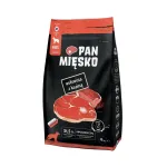 Sausas &scaron;unų ėdalas Pan Miesko Jautiena su Ožka Suaugusiems Tra&scaron;kus M &mdash; 9 kg, 30% Baltymų, 20% Riebalų, Be Glitimo
