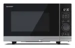 Sharp YC-PS204AE-S mikrobangų krosnelė, atskirai statoma, 20 l, 700 W, 10 galios lygių, pusiau skaitmeninis valdymas, sidabrinė