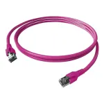 EASYLAN FlexBoot Cat.6 S/FTP jungiamasis laidas, violetinis, 1,0 m