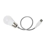 Logilink UA0220 USB LED stalinė lempa su lanksčiu kakleliu, balta &scaron;viesa, juoda