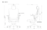 Ergonomi&scaron;kas biuro kėdė UNIQUE Wau 2 BL416, sniego baltumo audinys su pilku tinkleliu, reguliuojamomis porankiais ir galvos atrama