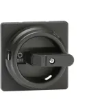 ABB OZ331SPB apvali rankenėlė, juoda, 6 mm velenas, IP65, skirta OT16-1250 jungikliams-atjungikliams