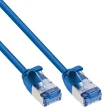 InLine&reg; Slim Patch Laidas, U/FTP PiMf, Cat.6A, mėlynas, 3 m