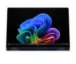 HP OmniBook X Flip x360 NG AI 14-kc0001nnx - Ryzen AI 7 450, 32GB LPDDR5X 8533, 1TB, 14,0 colio 3K OLED jutiklinis ekranas, Atmospheric Blue - 5MP IR TNR, be 65W AC adapterio, Win 11 Home, 1 metai