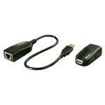 Lindy 42693 50 m USB 2.0 Cat.6 ilgintuvas, siųstuvas ir imtuvas, 480 Mbit/s, juodas