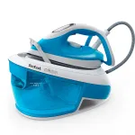 Garinių generatorių lygintuvas Tefal Express Airglide SV8002, 1,8 L, Durilium Airglide padas, mėlyna, balta