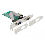 DeLOCK 89555 PCIe nuoseklioji adapterio kortelė &ndash; 2 x RS-232
