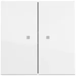 Gira System 55 dvigubas jungiklio dangtelis, blizgus grynai baltas (RAL 9010) 363170