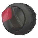 Eaton M22S-WLKV-R selektoriaus jungiklio pavara, 2 padėčių fiksavimo, juoda rankenėlė, plastikinis priekinis žiedas 284399