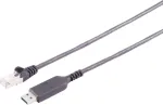S CONN MAXIMUM CONNECTIVITY USB-A į RJ45 Gigabit Ethernet adapterio kabelis, 3 m, juodas, 13-52045
