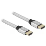HDMI kabelis DeLOCK Ultra High Speed 48 Gbps 8K 60 Hz sidabrinis 3 m
