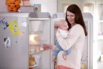 Philips Avent motinos pieno ir maisto laikymo indeliai 180 ml (5 vnt.) su dangteliais