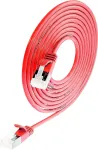 Wirewin Cat 6a U/FTP plonas Ethernet tinklo kabelis, 7m, raudonas PKW-LIGHT-STP-K6A 7.0 RT