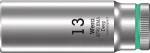 Wera 05004510001 Zyklop 1/4 inch pavaros 13 mm &scaron;e&scaron;iakampė galvutė su Take it easy įrankių paie&scaron;ka