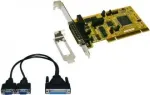 EXSYS EX-42372IS 2 prievadų PCI RS-422/485 serijinė plok&scaron;tė su apsauga nuo vir&scaron;įtampių, žemo profilio