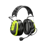 3M Peltor WS Alert X MRX21A3WS7 Bluetooth ausinės su FM radiju, lankeliu, SNR 31 dB, juodos/geltonos