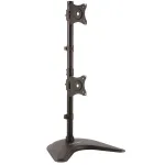 StarTech.com Dviejų monitorių stovas &ndash; vertikalus, laisvai pastatomas, 10 kg, 33 cm (13 colių), 68,6 cm (27 colių), 100 x 100 mm, juodas