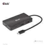 CLUB3D USB Gen2 Type-C į Dual DisplayPort 4k60Hz 7-in-1 HUB