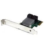 StarTech.com 4 prievadų PCI Express 2.0 SATA III 6Gbps RAID valdiklio kortelė su HyperDuo SSD pakopų valdymu