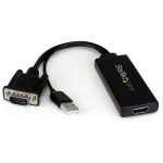 StarTech.com VGA į HDMI adapteris su USB garsu ir maitinimu &ndash; ne&scaron;iojamas VGA į HDMI keitiklis &ndash; 1080p