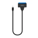 SAVIO SATA į USB-C sąsajos laidas AK-69, SATA moteri&scaron;ka į USB-C vyri&scaron;ką, USB 3.2 Gen 1 (5 Gbit/s), 0,25 m, juodas