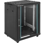 Tinklo spintos stovas QOLTEC 54518 19 colių 15U &ndash; plieninis 19 colių įrangos korpusas