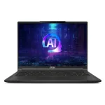 MSI Stealth A16 AI+ A3XWIG-043 ne&scaron;iojamasis žaidimų kompiuteris, 16 colių QHD+ OLED 2560x1600 240 Hz, AMD Ryzen AI 9 HX 370, 32 GB LPDDR5X, 2 TB SSD, NVIDIA GeForce RTX 5080, Wi-Fi 7 (802.11be), Windows 11 Home, juodas