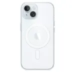 Apple apsauginis dėklas iPhone 15, MagSafe, permatomas, polikarbonatas, 6,1 colio