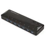 StarTech.com 7 prievadų USB 3.0 &scaron;akotuvas su 2 x 2,4A įkrovimo prievadais