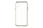 Mink&scaron;tas dėklas Devia iPhone XS/X (5,8 colio) TPU, auksinis