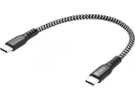 USB-C laidas Sandberg Survivor 0,2 m 100 W juoda balta