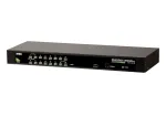 ATEN CS1316 16 prievadų USB/PS/2 VGA KVM komutatorius, 2048 x 1536, montuojamas spintoje, 1U, 6,6 W, juodas