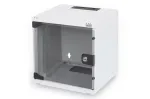 DIGITUS sieninis montažinis kabinetas 254mm (10 inch) 6U pilkas (RAL 7035) su stiklo durelėmis