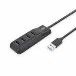 ACT AC6320 USB 3.2 Gen 1 Type-A &scaron;akotuvas 4 prievadai 5 Gbps juodas
