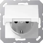 JUNG A 1520 BFKIKL WW. Buchsen-Typ: CEE 7/3. Produktfarbe: Wei&szlig;, Material: Thermoplast, Internationale Schutzart (IP-Code): IP44. Eingangsspannung: 25