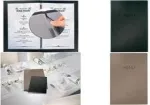 Sigel MENU A4 valgiara&scaron;čio aplankas, antracitinis, lino struktūros plastikinis vir&scaron;elis