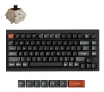 Mechaninė klaviatūra Keychron V1 Ultra 8K &mdash; 75 % QWERTY, Bluetooth, laidinis, RGB, juoda