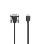 Hama 00200715 DVI laidas 1,5 m HDMI A tipas (standartinis) DVI-I juodas