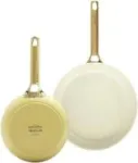 Keptuvių rinkinys GreenPan Padova Reserve &mdash; aliuminis, geltona, &Oslash;20 cm ir &Oslash;26 cm (2 vnt.)