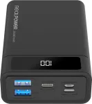 RealPower PB-20k PD - 20000 mAh ne&scaron;iojamas akumuliatorius (juodas)