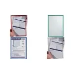 FRANKEN Magnet-Tasche FRAME IT X-tra!Line, DIN A4, grau Dokumentenhalter, transparent, magnetisch, Hartfolie 0,32 mm - 1 St&uuml;ck