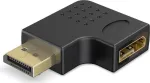 Goobay DisplayPort kampinis adapteris 90&deg; de&scaron;inėn juodas (77131)