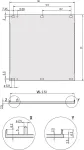 Schroff 20848068 U-profilio priekinis skydas, EMC ekranuojamas, 3U, 63 HP
