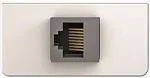 Keystone lizdo plok&scaron;telė KIND Konnect design 1/2 su RJ45 lyties keitikliu Cat5, Kindermann 7454000523