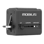Pasaulinis kelioninis adapteris 2 USB (100-240 V - 2x0,5 A)