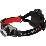 Priekinė galvos lemputė Ledlenser H7R.2 juoda raudona balta