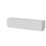 TV spintelė Cama Meble LIVERTI 2000x420x480 mm, balta, medžio drožlių plok&scaron;tės vir&scaron;us